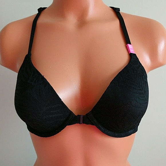 Size 32D PINK VS LIGHTLY LINED BRA + PANTY M.nwt - Picture 2 of 8